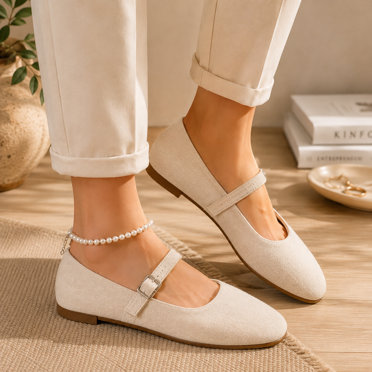 Ballerines Élégantes Cuir