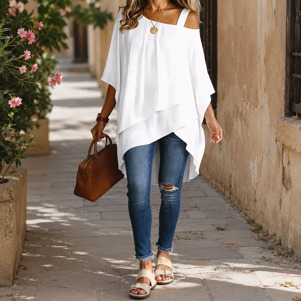 Blouse Fluide Asymétrique