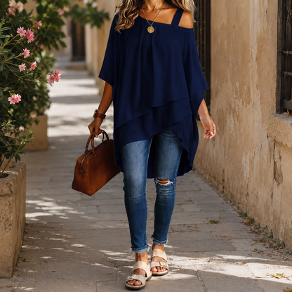 Blouse Fluide Asymétrique