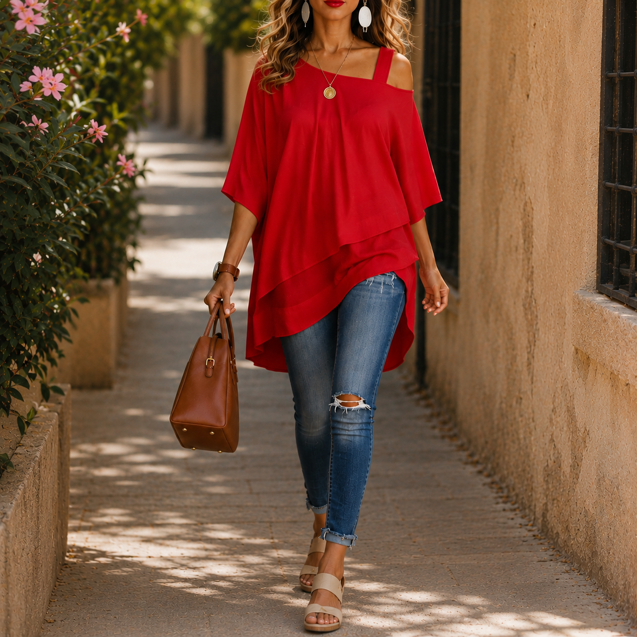 Blouse Fluide Asymétrique