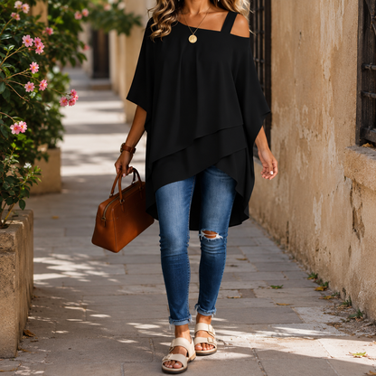Blouse Fluide Asymétrique