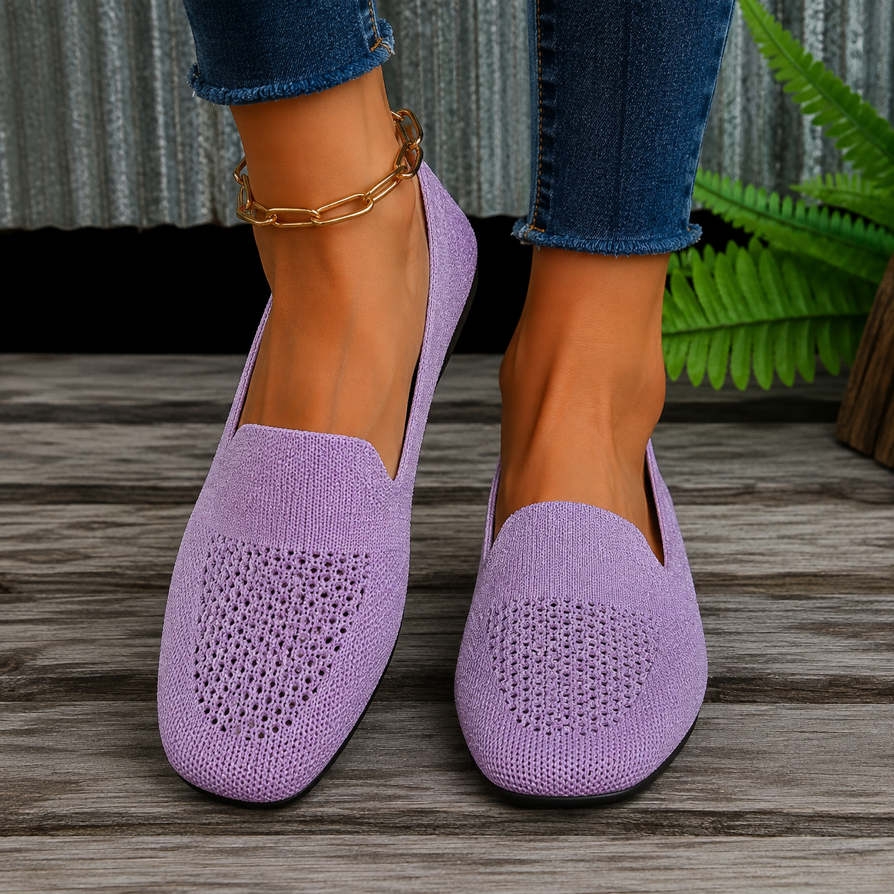 Mocassins Maille Élégance