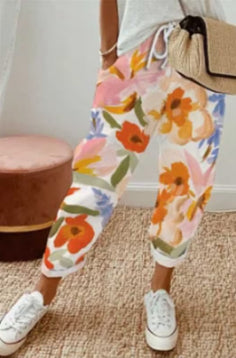 Pantalon Lin Décontracté