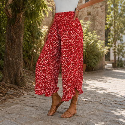 Pantalon Palazzo Pois