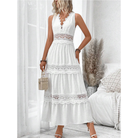 Robe Blanche Dentelle