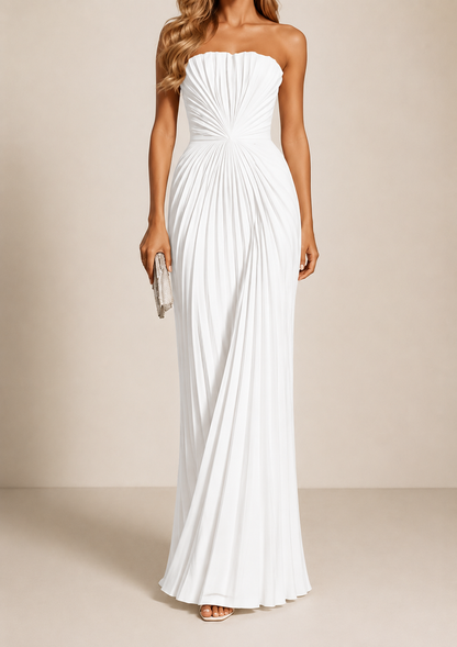 Robe Plissée Sculptante