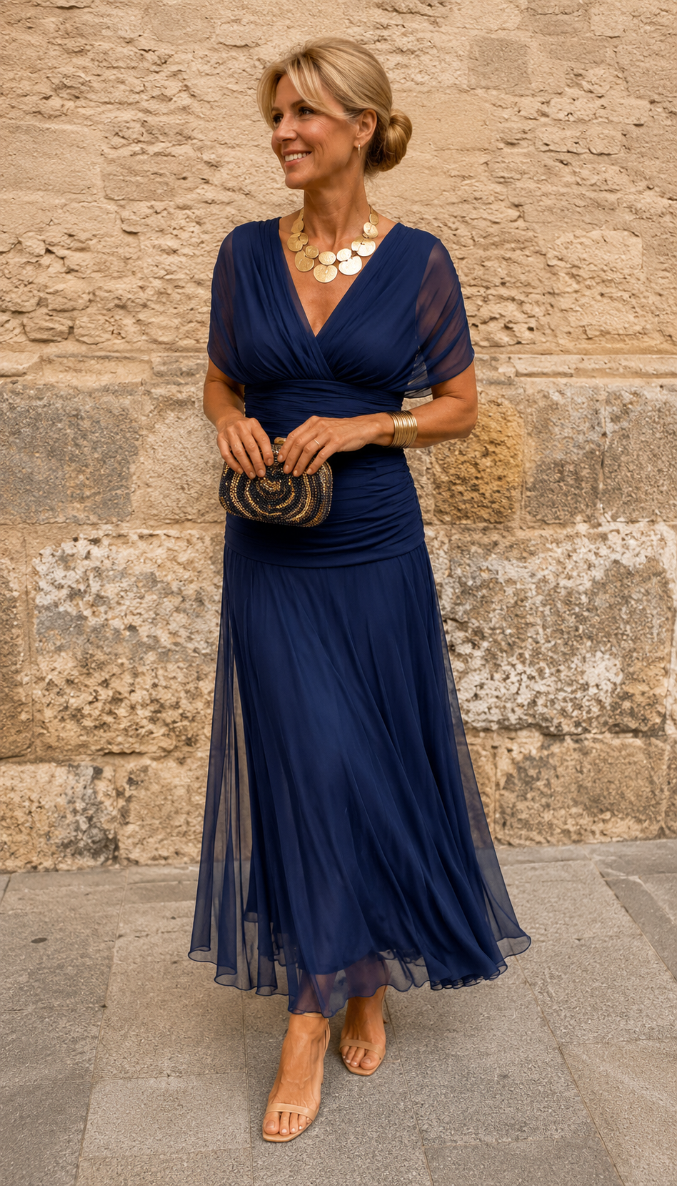 Robe Fluide Plissée