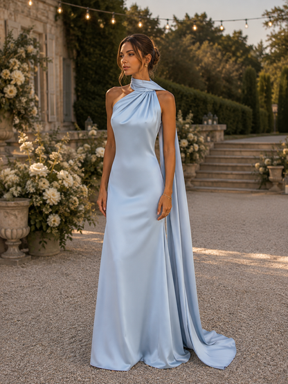 Robe Satinée à Ruban