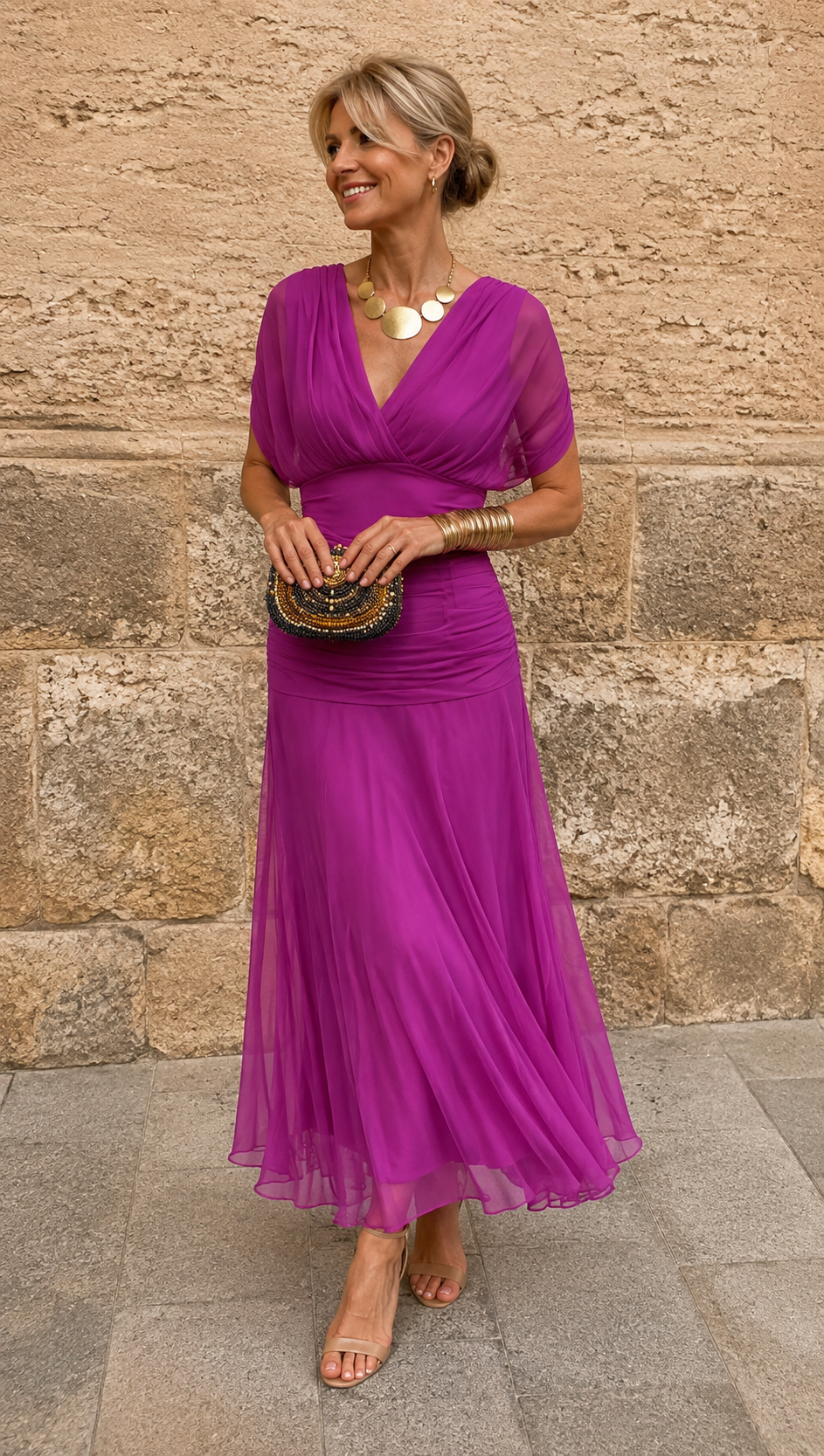 Robe Fluide Plissée