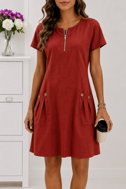 Robe Élégance Zippée