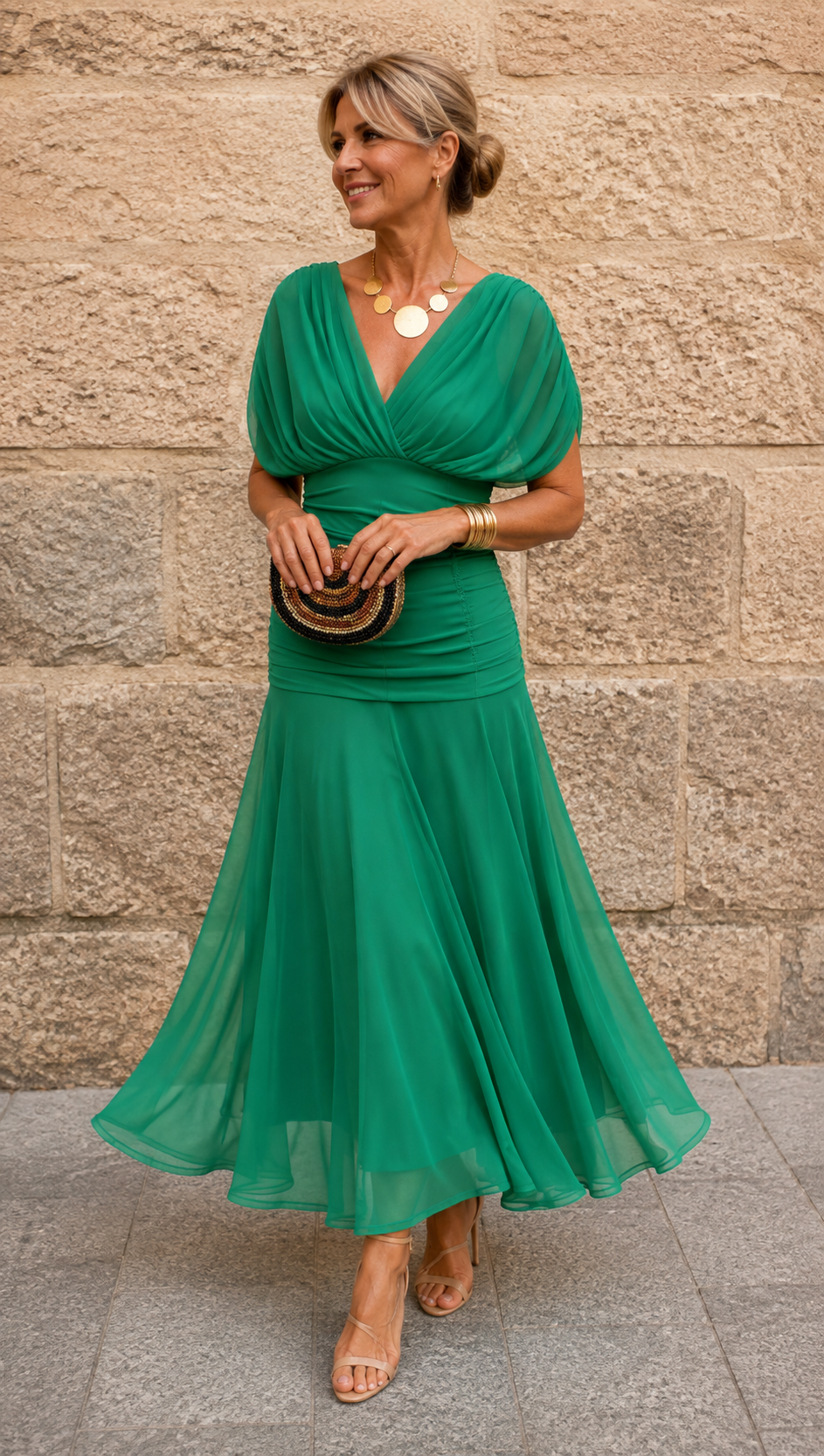 Robe Fluide Plissée