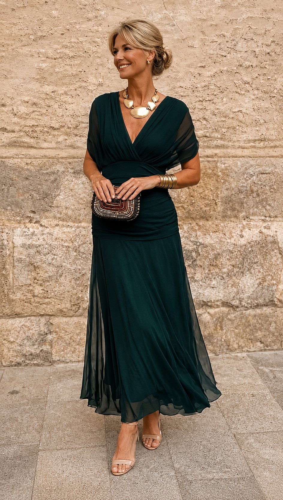 Robe Fluide Plissée