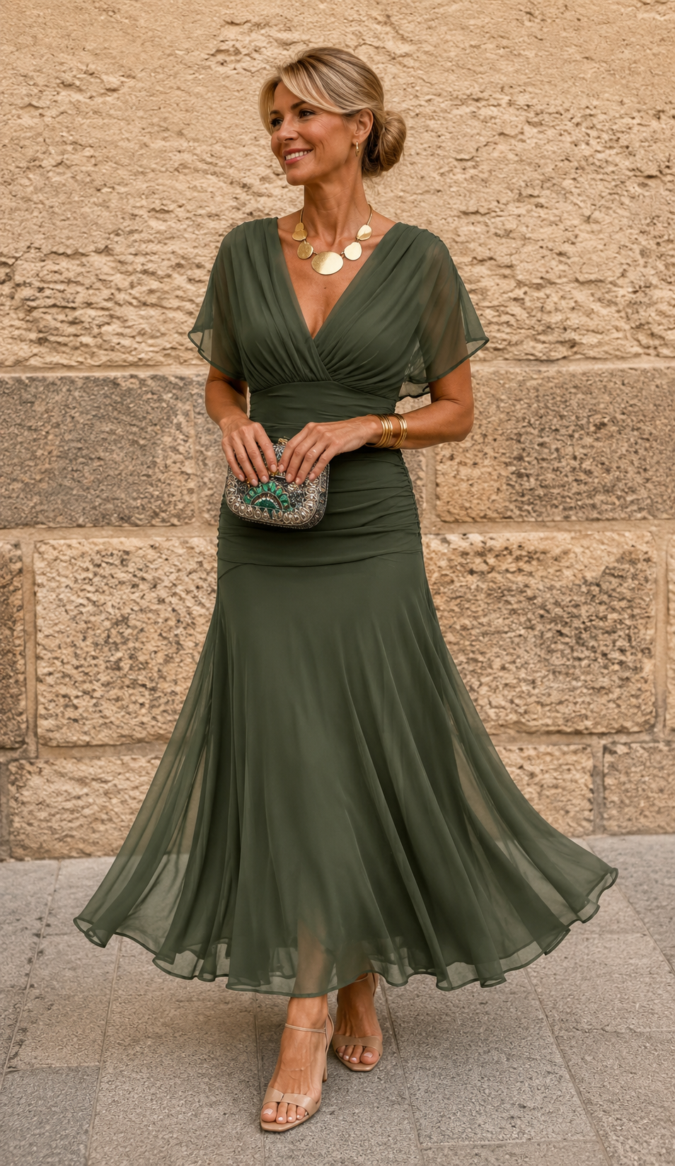Robe Fluide Plissée