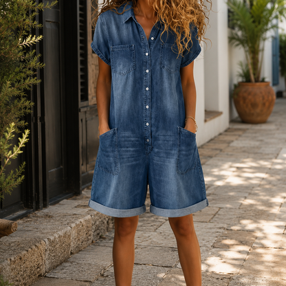 Combinaison Denim Élégante